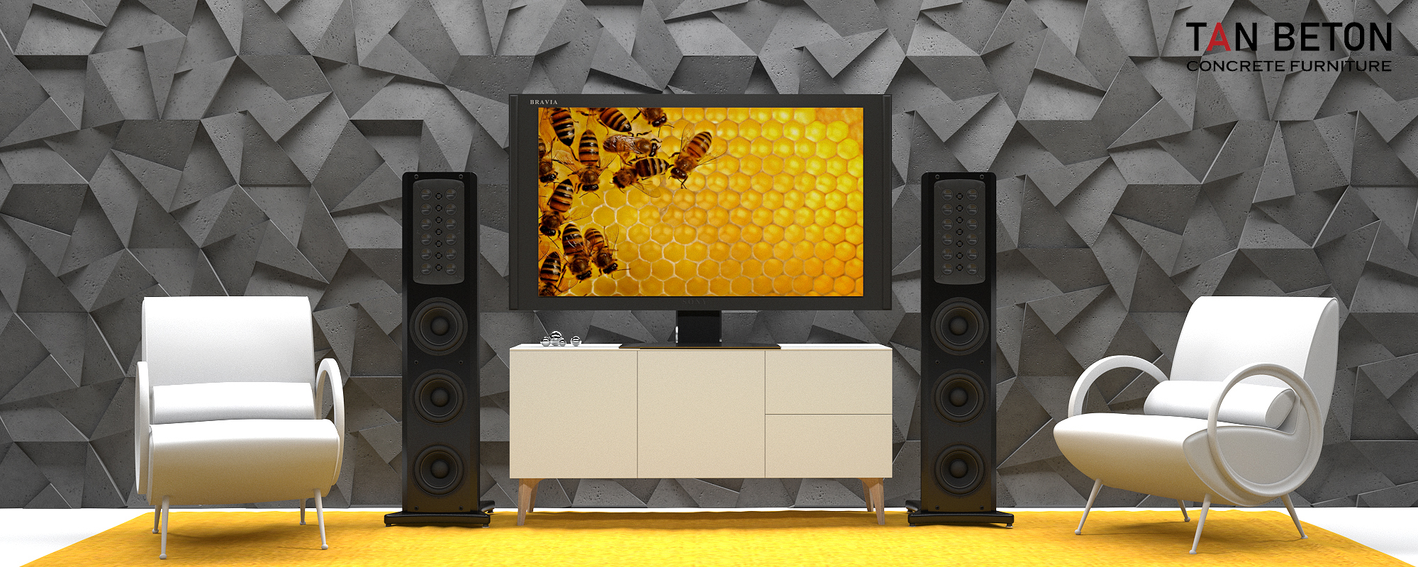 tấm panel 3d xi măng zaria