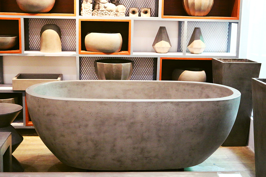 concrete tathtub oval