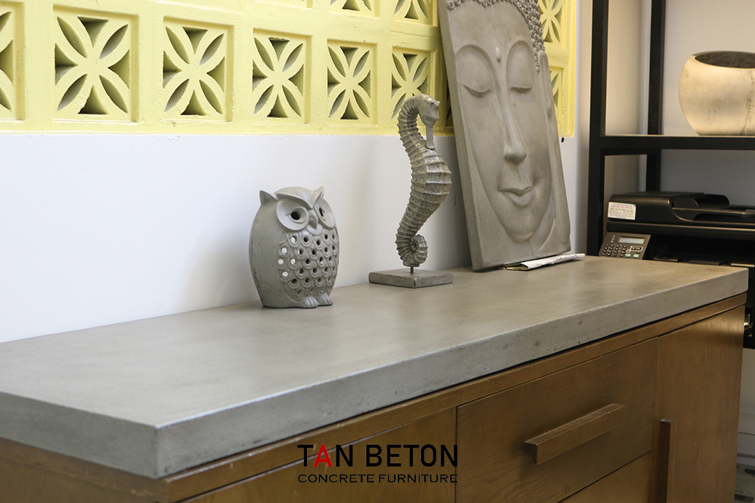 concrete desks table